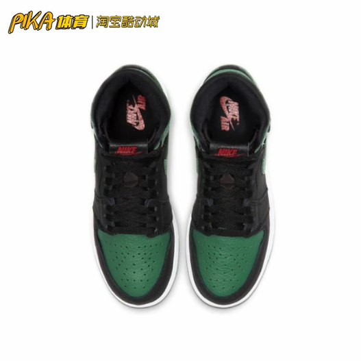 耐克 Air Jordan 1 Pine高帮黑绿脚趾女子休闲球鞋575441-030SD-图1