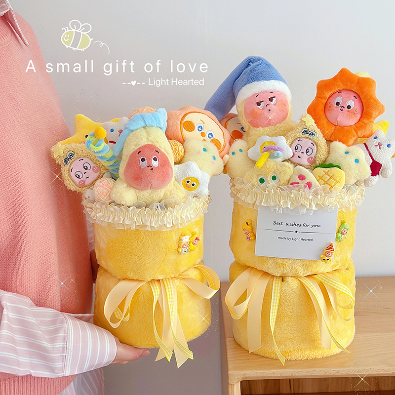 可爱star人公仔玩偶花束闺蜜女友儿童生日毕业圣诞情人节日礼物 - 图0
