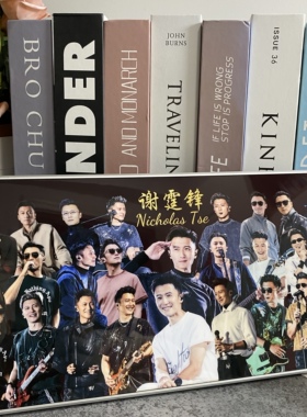 谢霆锋演唱会周边同款12寸水晶面相框桌面摆件摆台送礼物纪念收藏
