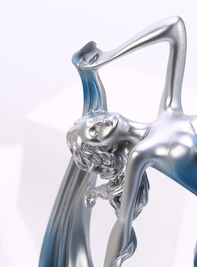 创意跳舞女孩摆件优雅舞女人物摆设客厅酒柜装饰品家居工艺礼品