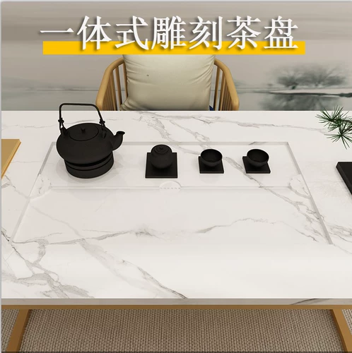 Современный мраморный чайный сервиз, комплект, простой и элегантный дизайн, легкий роскошный стиль, китайский стиль