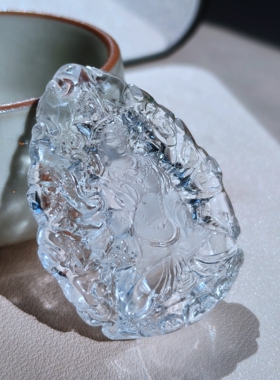 天然原矿喜马拉雅白水晶生肖挂坠