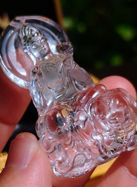 喜马拉雅白水晶守护普贤菩萨