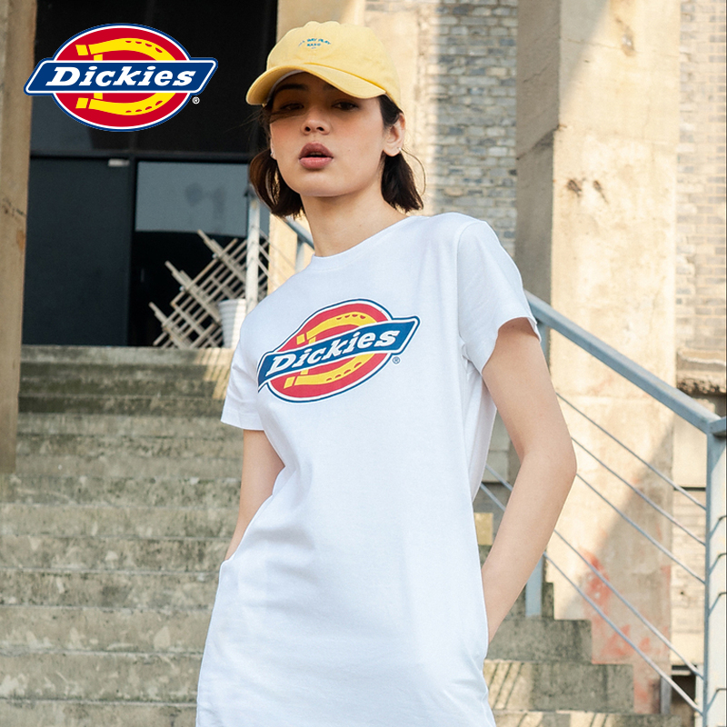 【商场同款】Dickies女式印花LOGO潮流短袖连衣裙春夏新品7548-图3