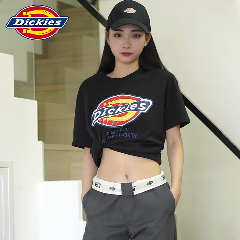 【商场同款】Dickies短袖T恤男24春夏新款情侣凉感涂鸦大logo女-图3