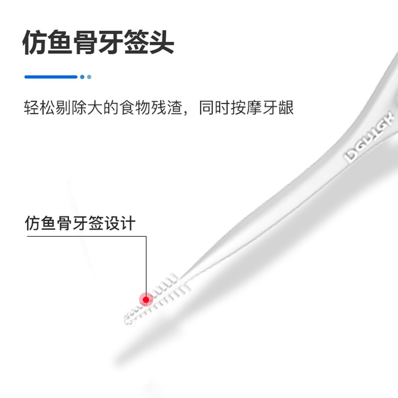 美国进口DenTek德泰克后牙专用牙线超细家庭装牙线棒Y型后槽大牙 - 图2