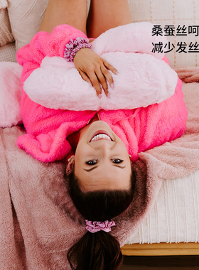 双层设计~美国进口真丝大肠发圈