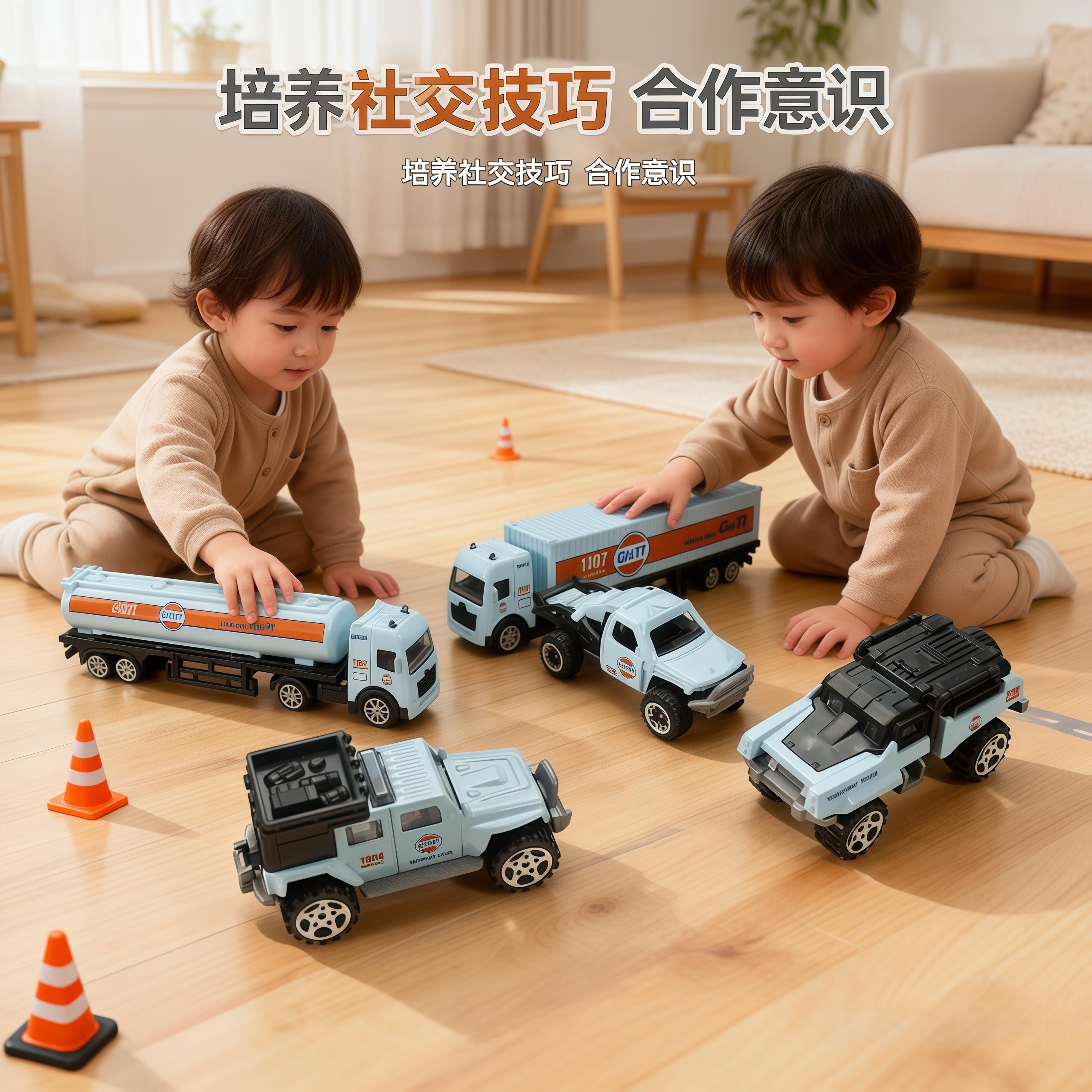 合金小汽车模型儿童玩具车回力赛车运输车礼盒套装宝宝新年礼物,淘宝优惠券,粉丝福利购,淘宝优惠卷