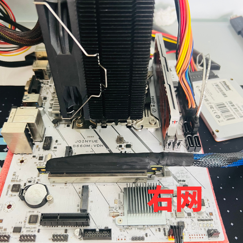 PCIE 4.0 X16 GPU服务器显卡延长线 编织网线束立管内置线AIgen4 - 图1