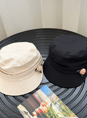 马术帽逛街日系男女春夏显脸小