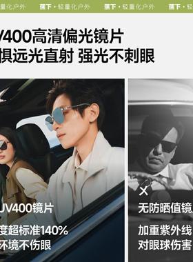 蕉下卡片墨镜男开车专用痞帅户外登山防紫外线高级感偏光太阳眼镜