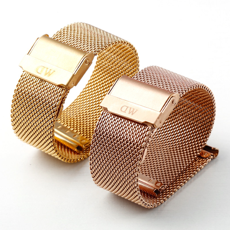 dw表带男女金属不锈钢米兰丹尼尔 国祥表带配件