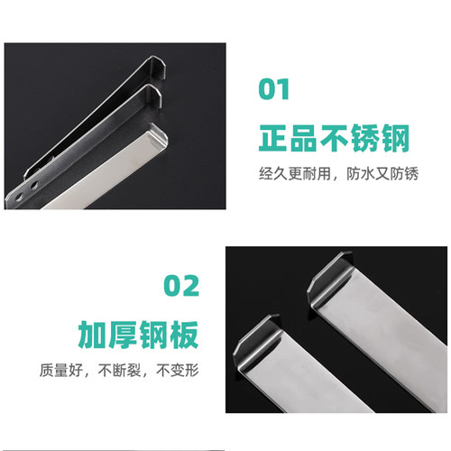 不锈钢瓷砖干挂件专用挂钩配件固定件扣件挂墙瓷片固定扣墙砖挂片 - 图2