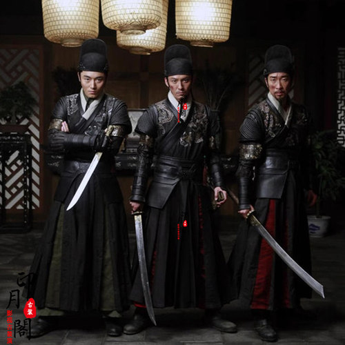 影视古装明朝锦衣卫飞鱼服男武侠古装侠客服明朝男古装刺绣侍卫服 - 图0