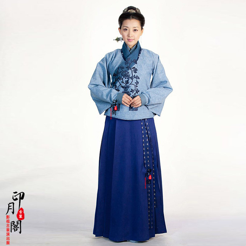 影视唐朝宋朝明朝女士棉麻古装群演小姐服丫鬟村姑老妇人夫人古装