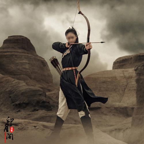 影视装新款棉麻武侠女侠古装汉服女古装刺客装影楼主题写真演出服 - 图2