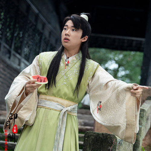 赘婿同款古装唐朝书生服掌柜服男士武侠古装少爷汉服侠客服 - 图0