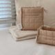Ins new mother and baby storage basket checkered quilted storage basket cute baby toys and supplies storage