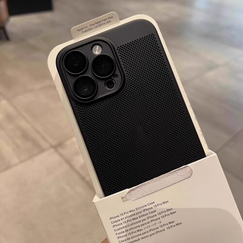 适用苹果17pro手机壳14散热iphone15新款16promax超薄透气12自带镜头膜x全包13磨砂xsmax男11女8plus夏天air - 图1