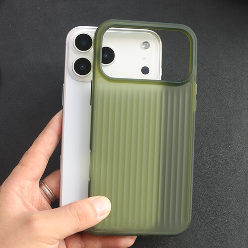秋冬半透明奶咖色适用小米15手机壳磨砂瓦楞保护套Xiaomi15pro软边防摔iphone17proMax苹果16新款14/3凹凸感2 - 图0