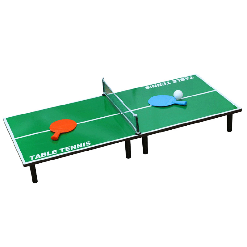 儿童益智玩具木质迷你乒乓球桌3-6-9周岁折叠球台 亲子桌面足球桌 - 图3
