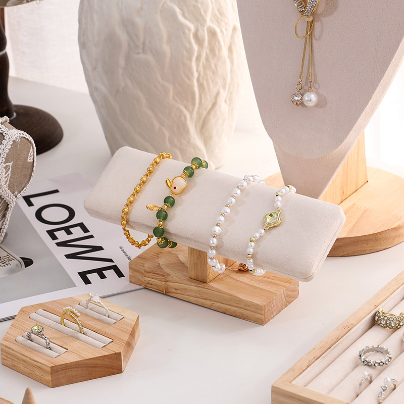 高颜值首饰展示架实木项链手链饰品收纳耳钉耳环戒指陈列拍摄道具,淘宝优惠券,粉丝福利购,淘宝优惠卷