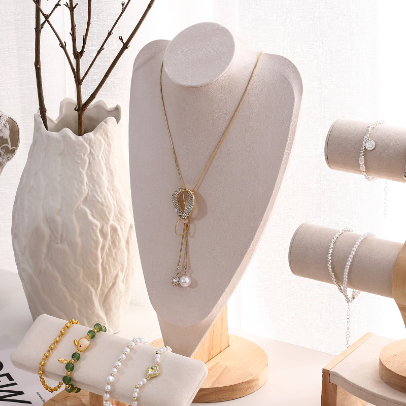 高颜值首饰展示架实木项链手链饰品收纳耳钉耳环戒指陈列拍摄道具,淘宝优惠券,粉丝福利购,淘宝优惠卷