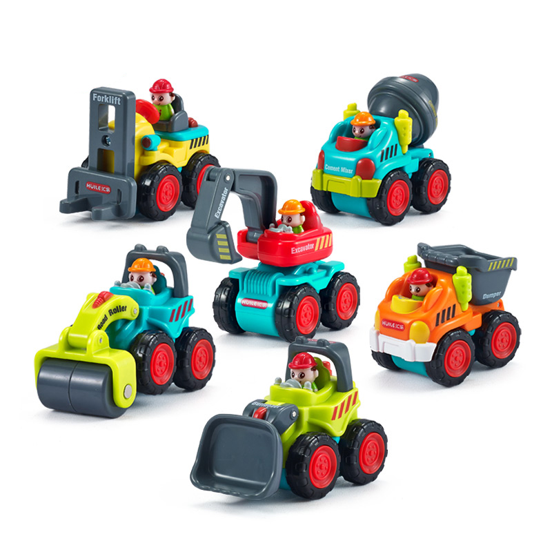 汇乐儿童小汽车玩具工程车套装6个