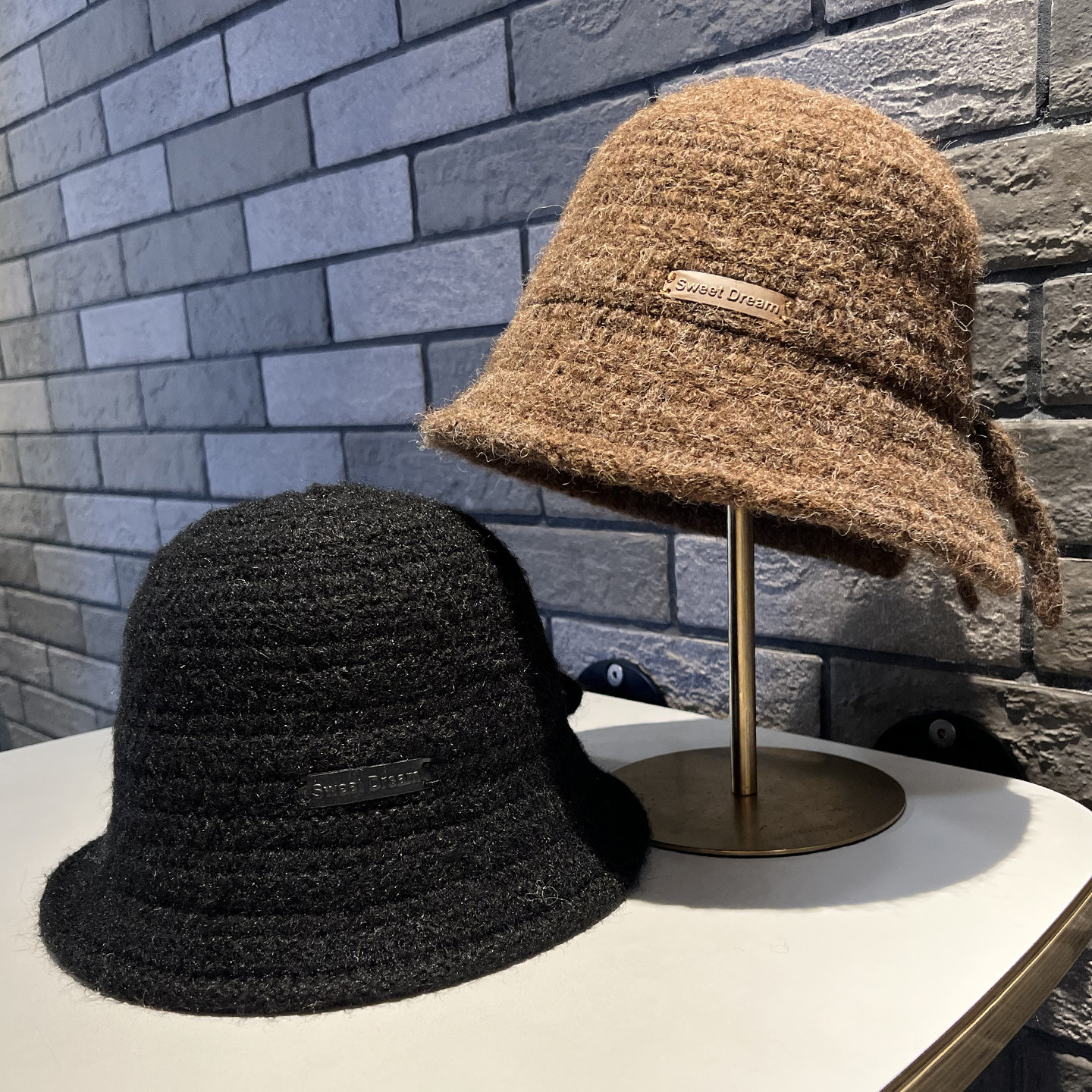 日系开叉蝴蝶结针织渔夫帽子女2025秋冬季新款保暖显脸小防寒盆帽,淘宝优惠券,粉丝福利购,淘宝优惠卷