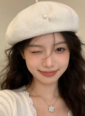 灵允贝雷帽出游优雅女冬厂家直销
