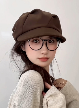 八角帽逛街休闲女秋短檐厂家直销