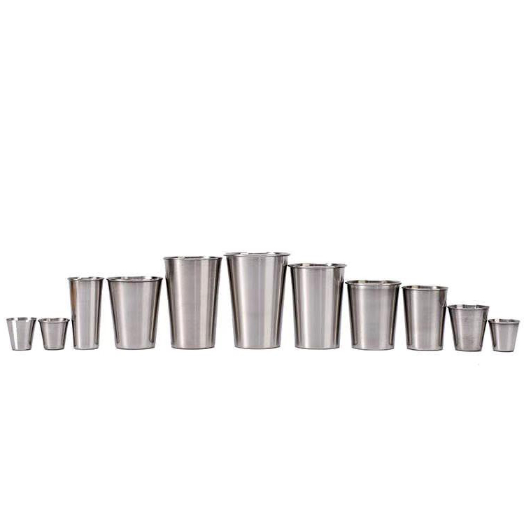 不锈钢酒杯白酒啤酒冷饮刷牙漱口金属水杯304杯子餐馆防摔户外 - 图3