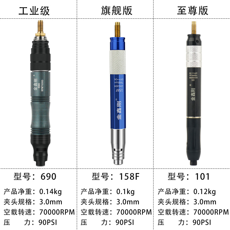 金鑫刚气动打磨机风磨笔打磨笔雕刻风动气磨笔抛光气磨机气动工具-图0