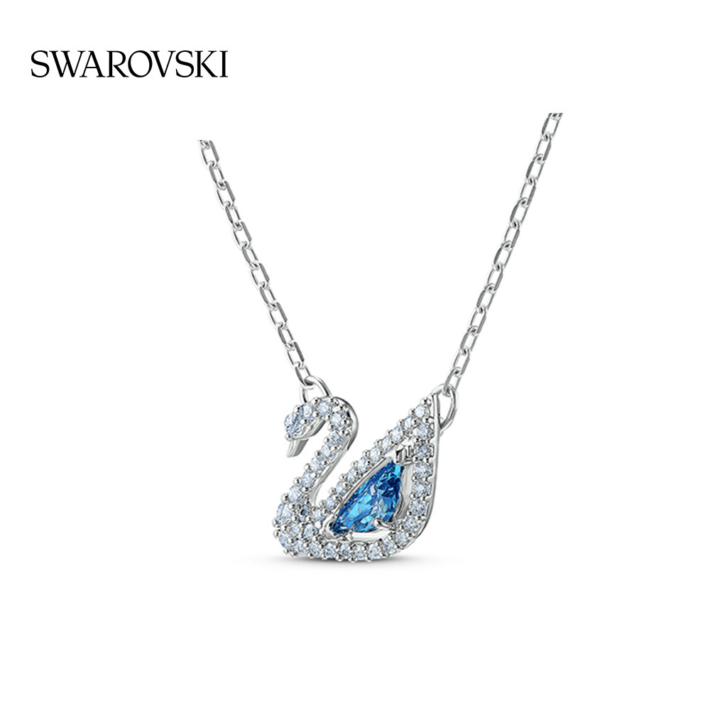 施华洛世奇dazzling swan蓝调天鹅 施华洛世奇项链