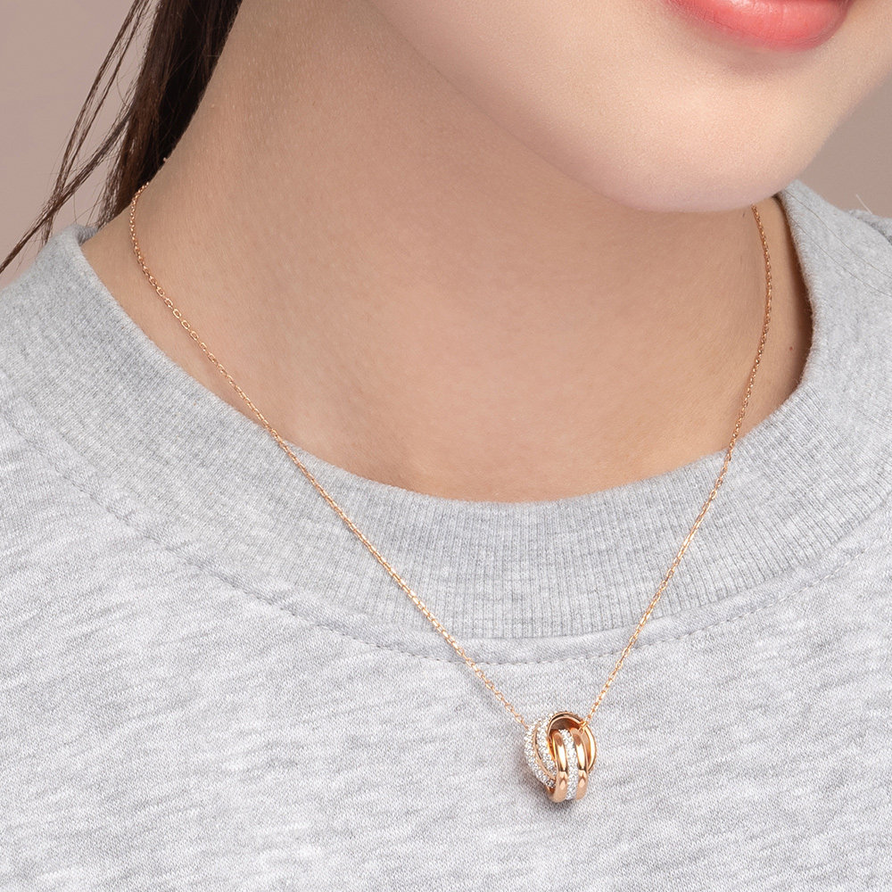 施华洛世奇further立体编结项链 施华洛世奇项链