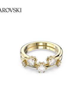 施华洛世奇简约风戒指