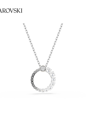 施华洛世奇Matrix圆环项链吊坠配饰高级仿珍珠送礼物