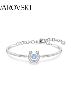 【新品】施华洛世奇Symbolica蓝马蹄项链耳钉手链配饰高级送礼物