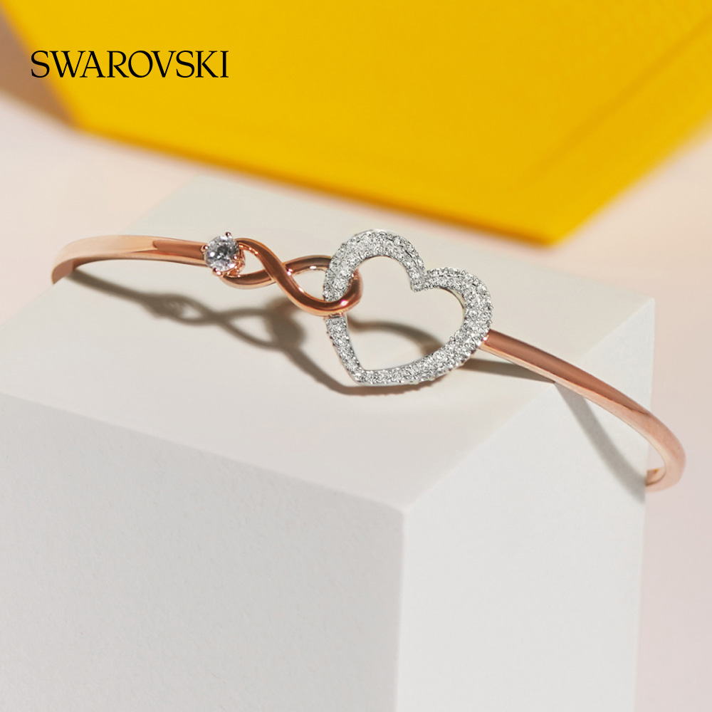 爱打扮(www.idaban.cn)，施华洛世奇 SWAROVSKI INFINITY 手镯 女 情人节礼物 饰品