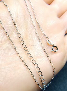 S925银镀金女生银项链