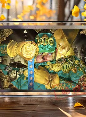 jojo的奇妙冒险飙马野郎动漫周边水晶玻璃相框高颜值桌面摆件装饰