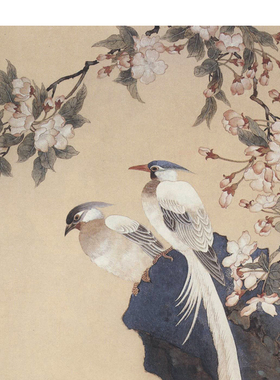 陈之佛花鸟图玄关挂画仿古画