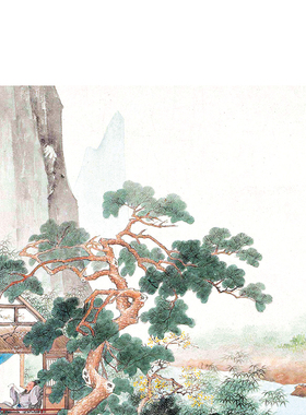三顾茅庐国画画芯复古画卷轴挂画