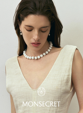 MONSECRET瓷白石/天使石珠链