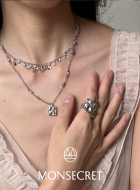 【七夕礼物】双层多花吊坠项链