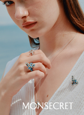 MONSECRET飞鸟编绳可调戒指女