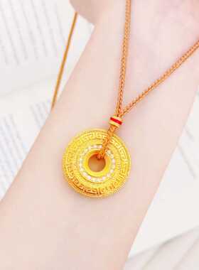 沙金拉丝点钻回纹罗盘毛衣链