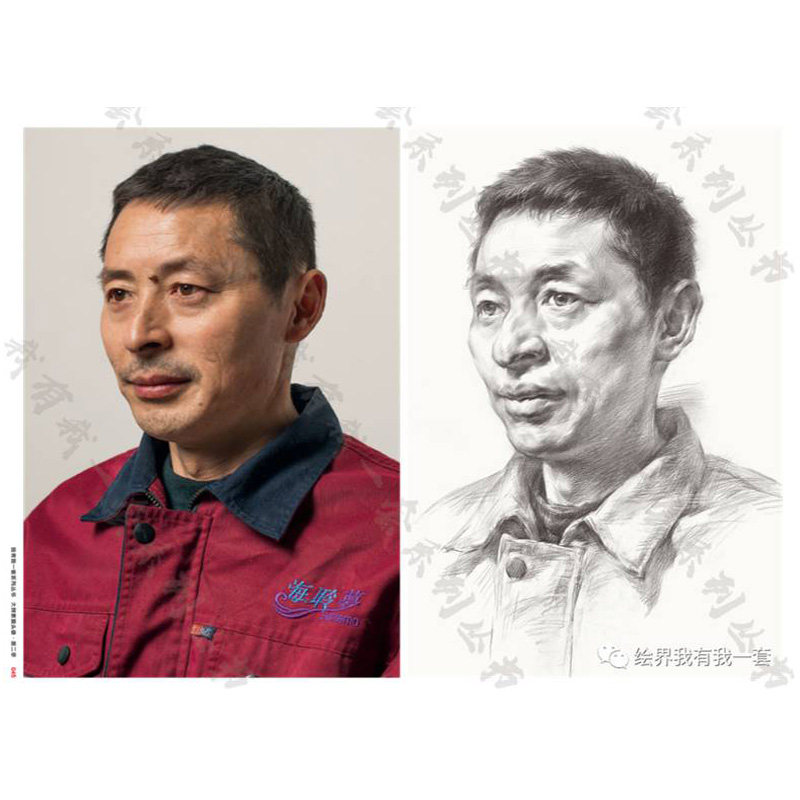 大牌素描头像第二季 2020我有我一套傅永辉人物人像肖像五官骨骼局部对照临摹范本美术绘画高考联考教材教程书国美院画册范本书籍