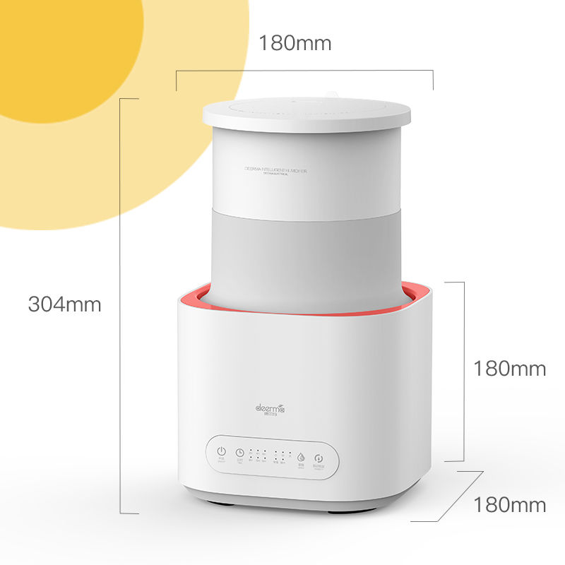 德尔玛折叠加湿器F235家用卧室大容量雾量孕妇婴儿净化空气加湿器-图3