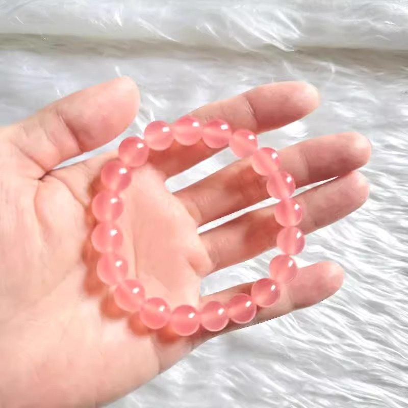 遇紫外线变色手串女款温感血沉宝白玉圆珠手链玉石手饰送女友礼物,淘宝优惠券,粉丝福利购,淘宝优惠卷